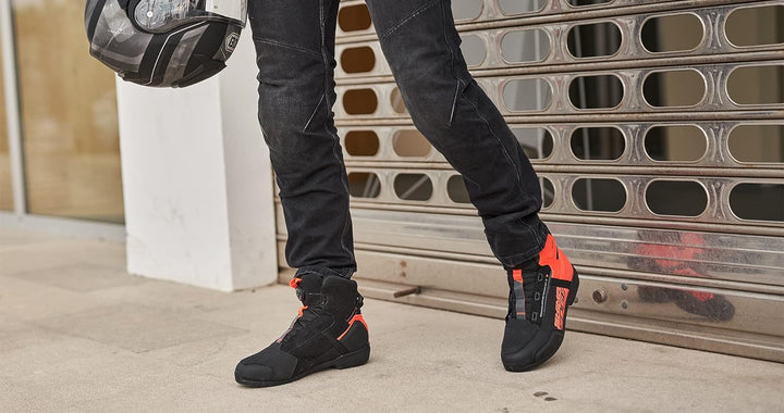 SHIMA EDGE, Motorradschuhe für Männer - Verstärkte Strassenreitschuhe mit ATOP-Verschlusssystem Vent