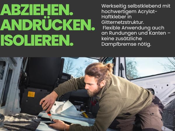 ArmaFlex HOME Selbstklebende Isoliermatte 25mm - 1m x 1m Flexibler Elastomerschaum zur Wärme- & Scha