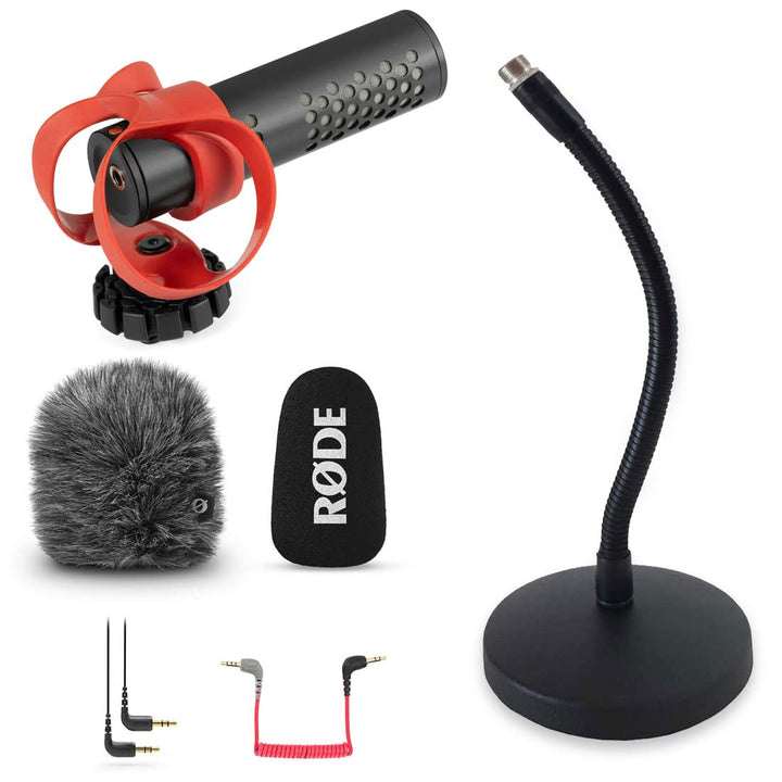 Rode Videomicro II Video-Mikrofon + keepdrum Tisch-Stativ