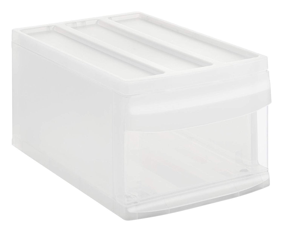 Rotho Systemix Schubladenbox 1 Schub, Kunststoff (PP) BPA-frei, transparent, M (39.5 x 25.5 x 20.3 c