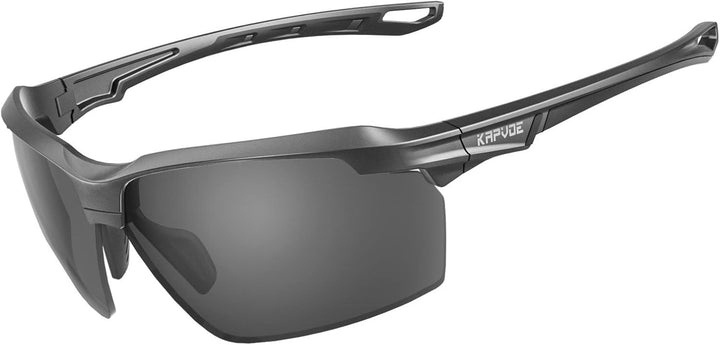 KAPVOE Fahrradbrille Polarisiert Sonnenbrille Sportbrille MTB Brille Radbrille Herren Damen Rennrad