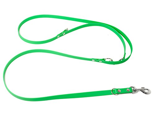 Mystique Biothane verstellbare Leine 13mm neon grün 300cm, neon grün 300cm