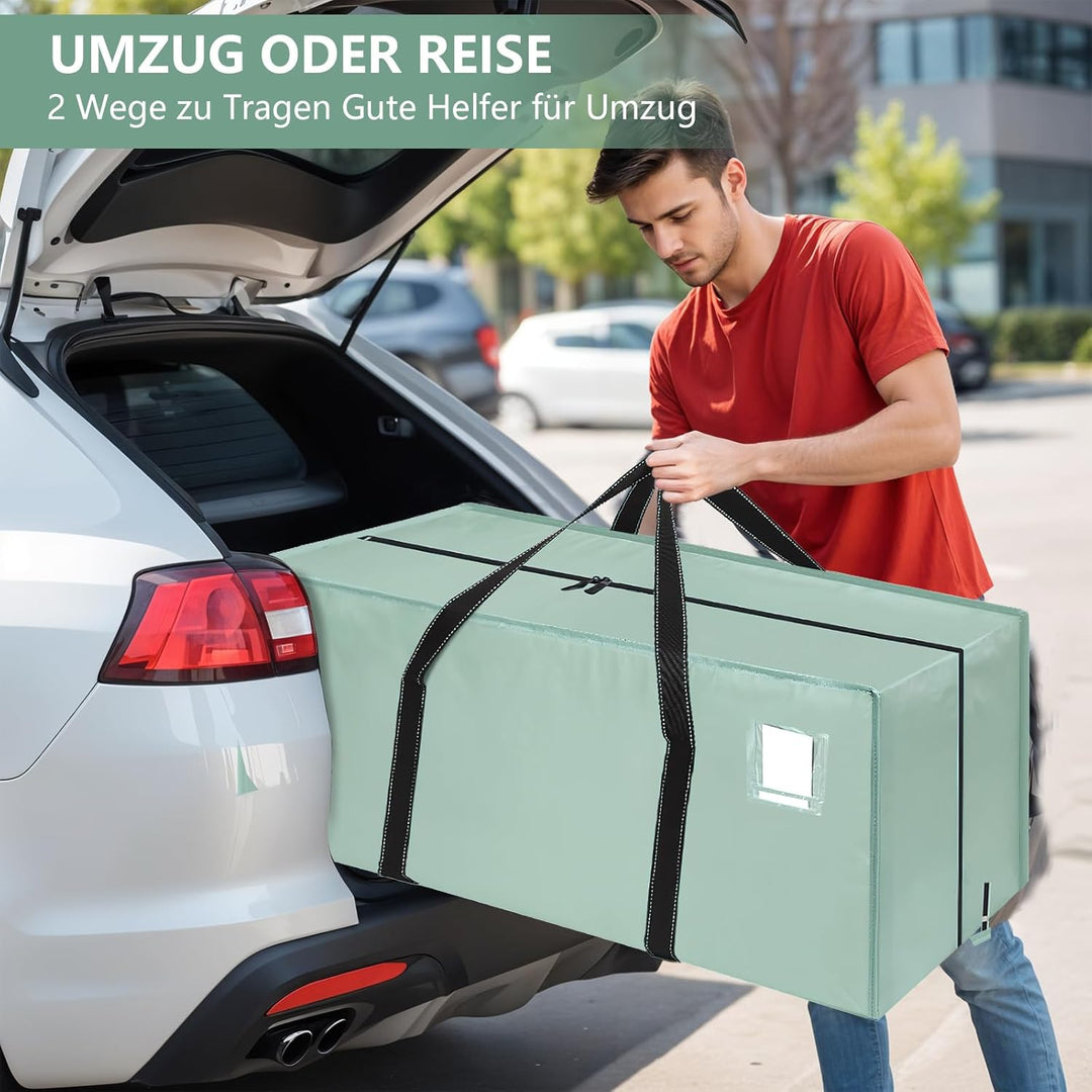 Dntorx 8 Stück 120L Aufbewahrungstasche, Heavy-Duty Umzugstaschen Wasserdicht Umzugskartons Grosse m