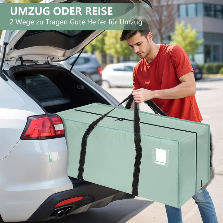 Dntorx 8 Stück 120L Aufbewahrungstasche, Heavy-Duty Umzugstaschen Wasserdicht Umzugskartons Grosse m