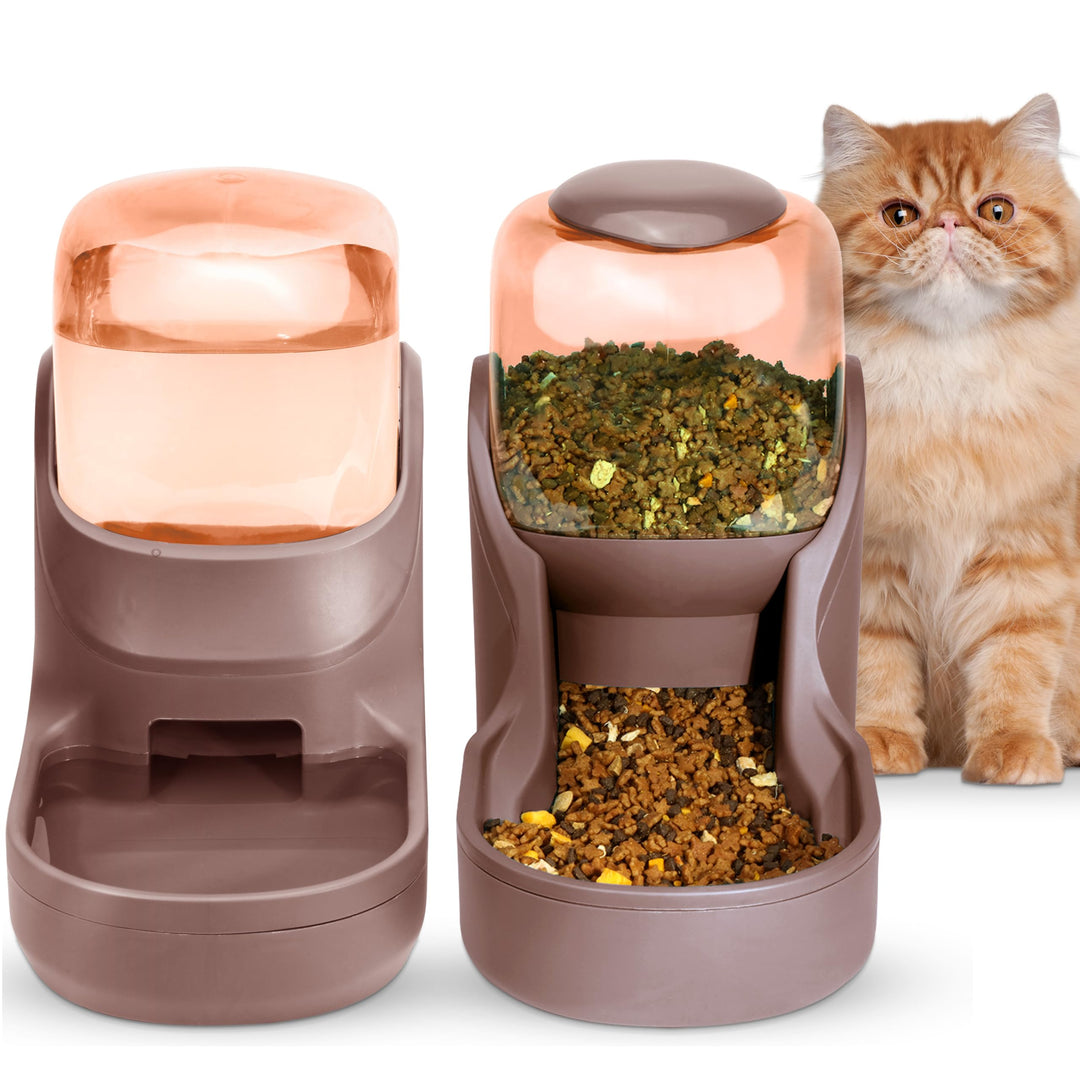 Automatisches Futter- und Wasserspender für Hunde, Katzen, Futterspender und Wasserspender, 3,8 l, 2