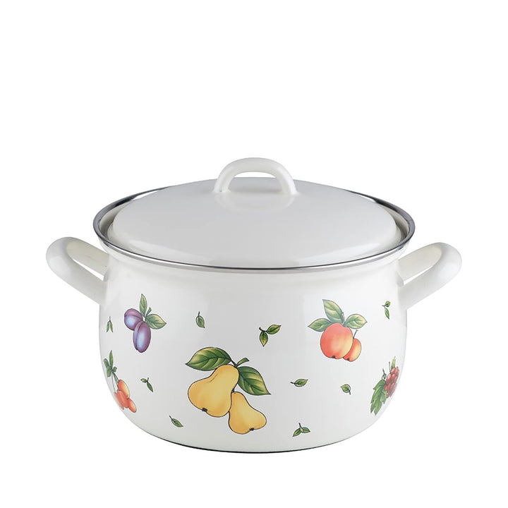 RIESS 0165-068 Fleischtopf mit Deckel 18, COUNTRY - FRUIT GARDEN, Durchmesser 18 cm, Inhalt 2,5 Lite