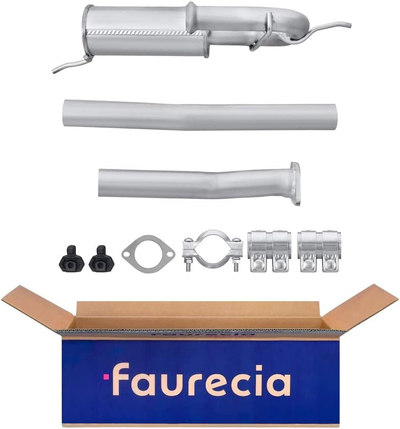 HELLA 8LC 366 025-511 Mittelschalldämpfer - Easy2Fit Kit - mitte - dreiteilig - Set mit Anbauteilen