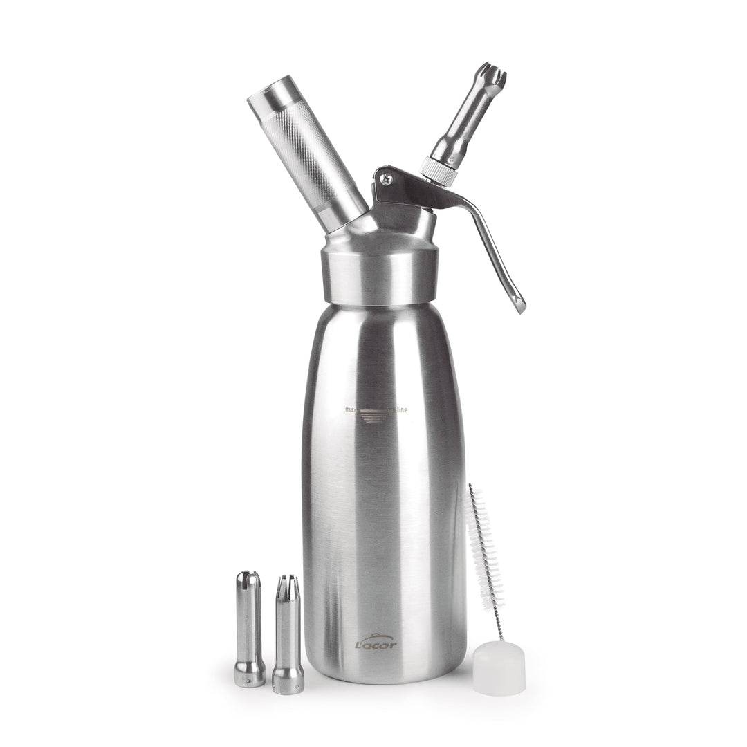 Lacor - 68300 - Siphon, Epikureischer Siphon, Robust & Langlebig, Edelstahl 18/10, Heiss- und Kaltsc