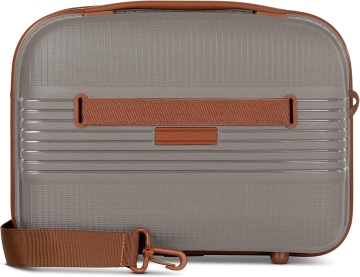 Eco Edition nachhaltiger Hartschalen Handgepäck Kosmetik-Koffer | Stabiles Beauty-Case mit Aufsteckf