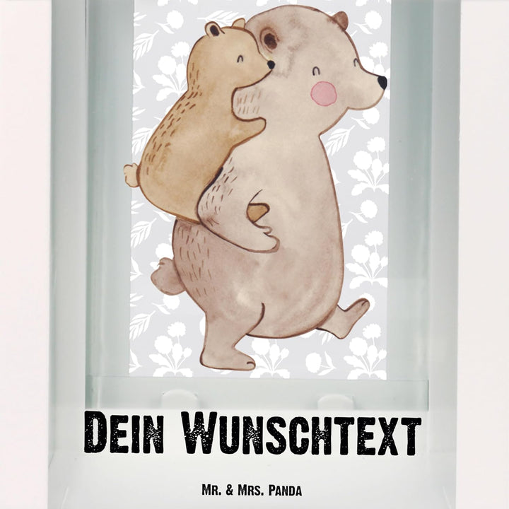 Mr. &amp; Mrs. Panda S Personalisierte Deko Laterne Papa Bär - Personalisierte Geschenke, Laterne kleine