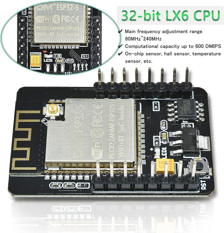 diymore für ESP32 CAM Entwicklungsplatine, WLAN/Bluetooth, für ESP32 DC 5V Dual-Core-Entwicklungspla