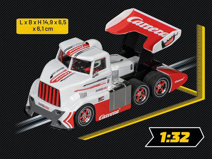 Carrera Digital 132 I Racetruck Conventional Race Taxi I Aufregendes Rennerlebnis für Jung und Alt I