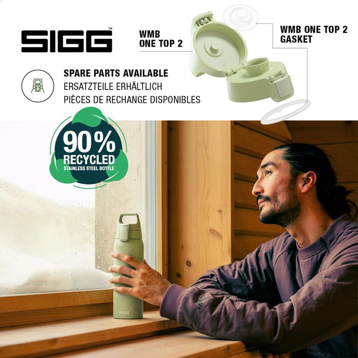 SIGG - Isolierte Trinkflasche - Thermosflasche Shield Therm One Eco Green kohlensäurehaltige Getränk