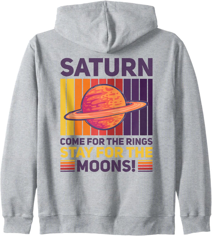 Planet Saturn Sonnensystem Weltraum Moons wh Kapuzenjacke
