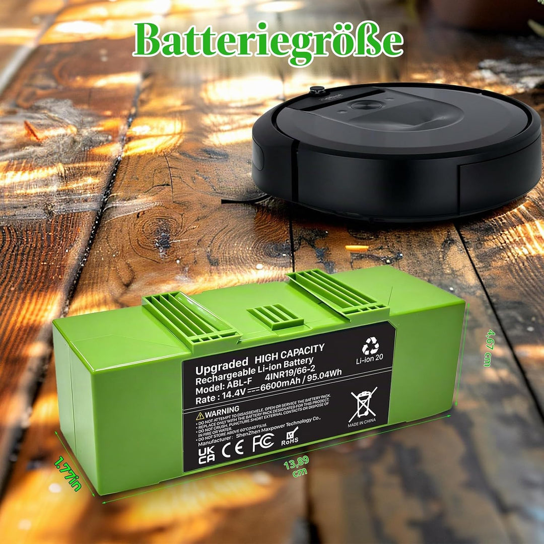 ABL-F Akku für iRobot Roomba i3 i3+ 3150 i4 i4+ 4150 i7 i7+ j7 j7+ 7158 7150 7550 7558 i8 und e5 515