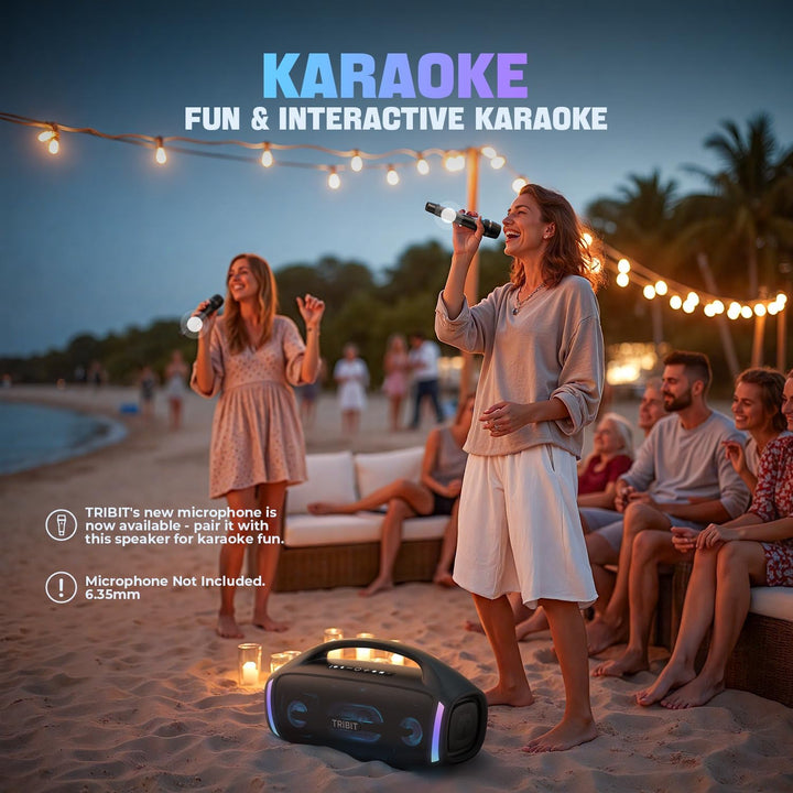 TRIBIT StormBox Blast 2 Bluetooth Lautsprecher Gross, 200W Outdoor Lautsprecher - Subwoofer, XBass,