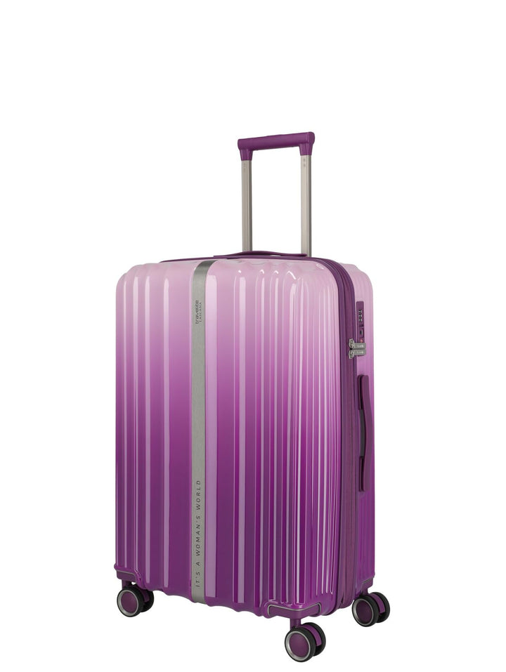 Travelite Hartschalenkoffer LASCANA Edition Grösse M, erweiterbarer Reisekoffer mit TSA-Schloss, Che