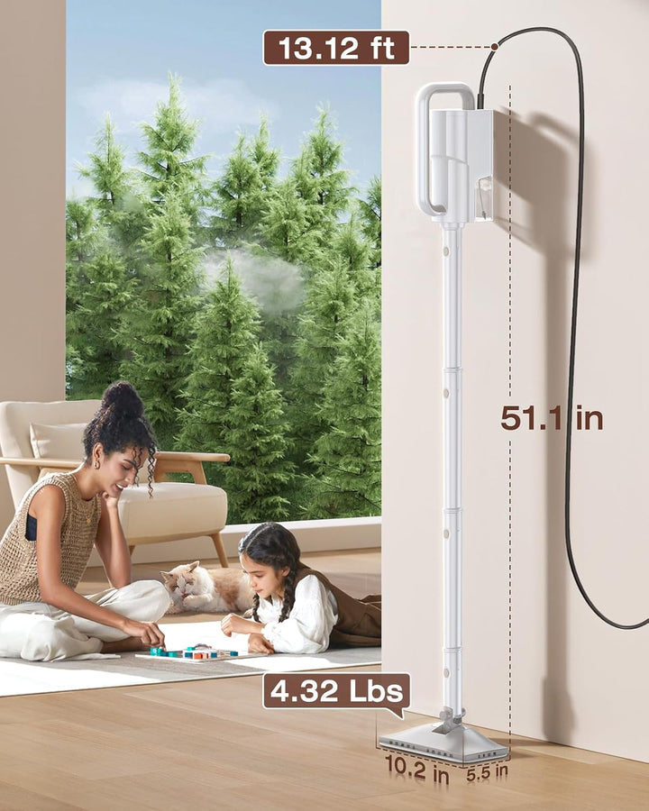 LABIGO 10-in-1 Dampfreiniger mit abnehmbarem Handgerät, 350ml Tank, 10s Aufheizzeit, 248°F (120°C) D