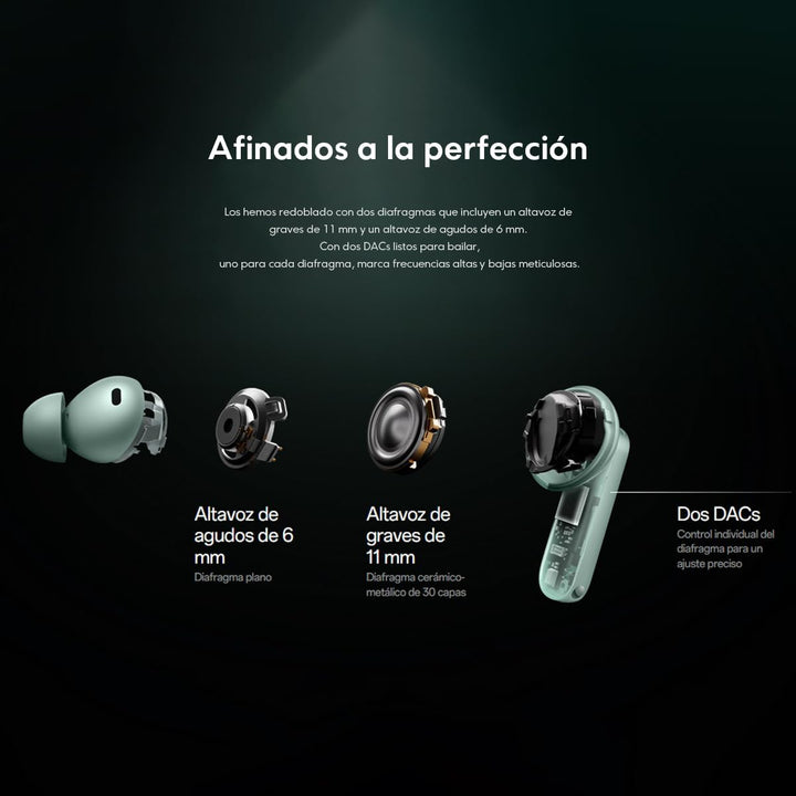 OnePlus Buds 4 Auriculares Bluetooth Verde (Zen Green)