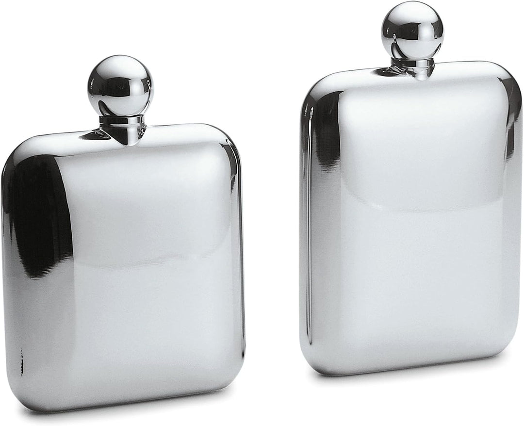 PHILIPPI CHURCHILL Flachmann, Edelstahl, Elegantes Design, Perfekt für Unterwegs (S - 11,5 cl), S -