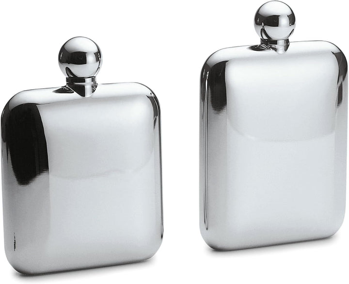 PHILIPPI CHURCHILL Flachmann, Edelstahl, Elegantes Design, Perfekt für Unterwegs (S - 11,5 cl), S -