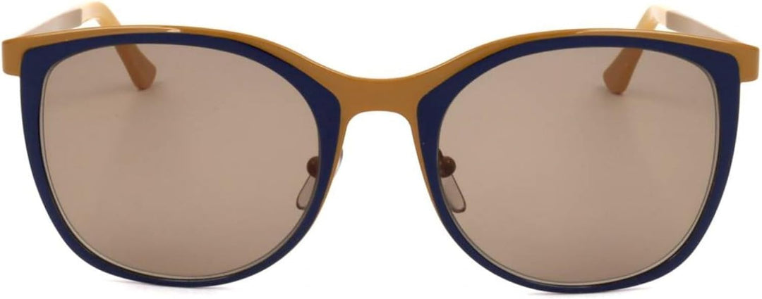 Marni CURVE ME102S Ochre Blue/Beige Brown 53/20/135 Damen Sonnenbrillen