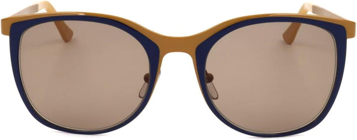 Marni CURVE ME102S Ochre Blue/Beige Brown 53/20/135 Damen Sonnenbrillen