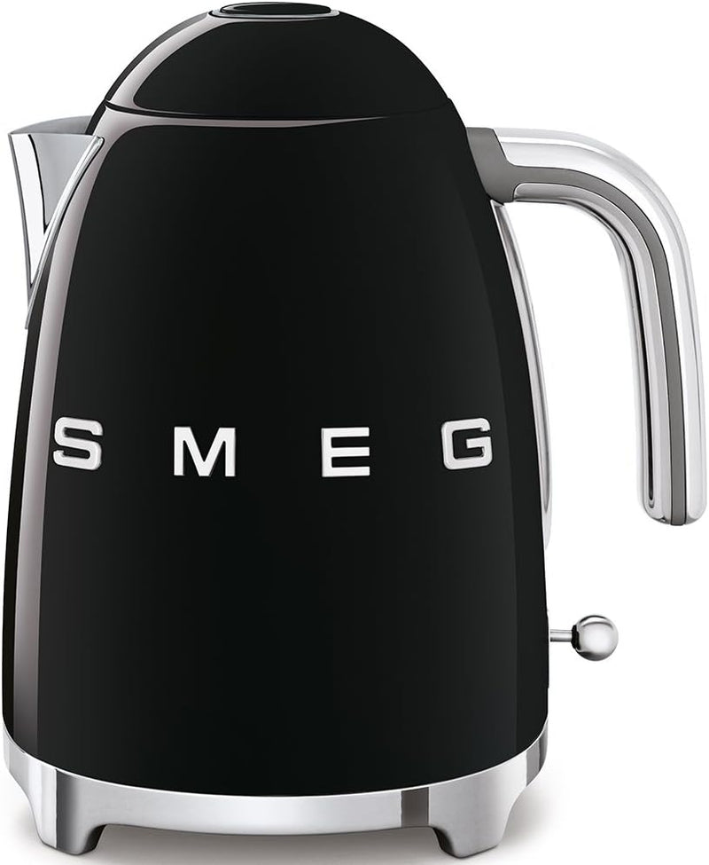 Smeg Elektrischer Wasserkocher KLF03BLEU, Edelstahl, 1.7 liters, Schwarz, Schwarz