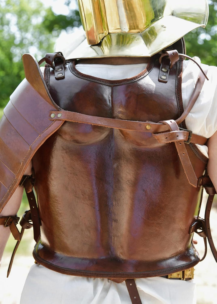 Battle-Merchant Muskelbrustpanzer aus starkem Leder - Brustpanzer