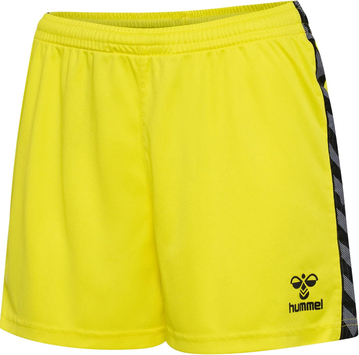 hummel Damen Shorts Hmlauthentic Pl Shorts Woman XS Blazing Yellow, XS Blazing Yellow