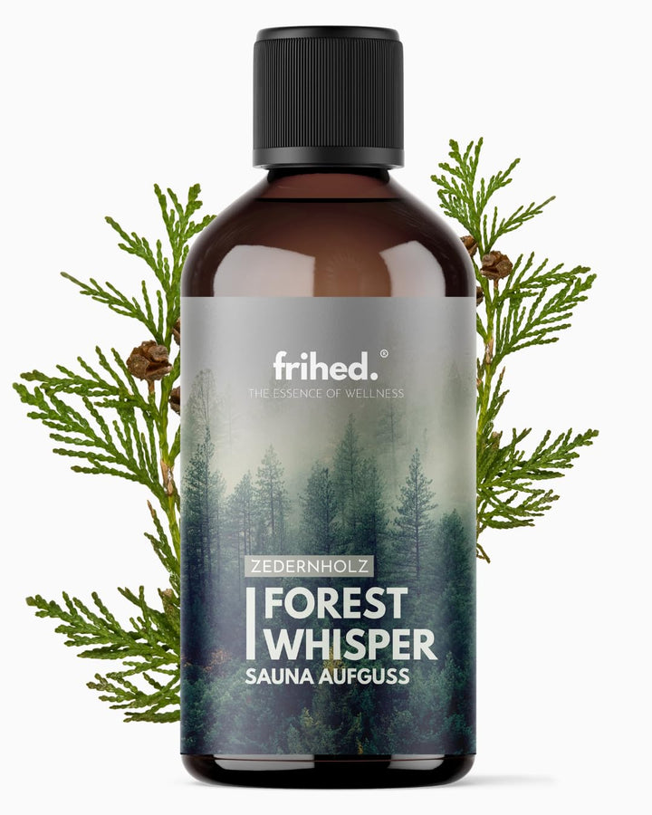 frihed | Saunaaufguss | Premium Aufgussmittel | langanhaltender Sauna Duft | 100ml Glasflasche | Ges