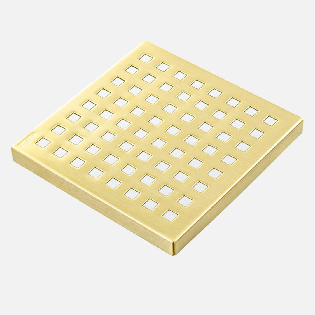 Duschrinne Quadratisch Edelstahl Bodenablauf,15x15cm,Bodenablauf Dusche,Haarfilter 2 in1 Befliesbar