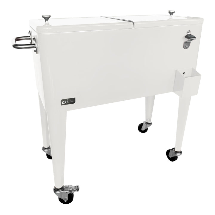 AXI Retro Getränkekühler | Kühlwagen/Kühler mit Rollen - 76 Liter | Fahrbare Kühlbox in diversen Far