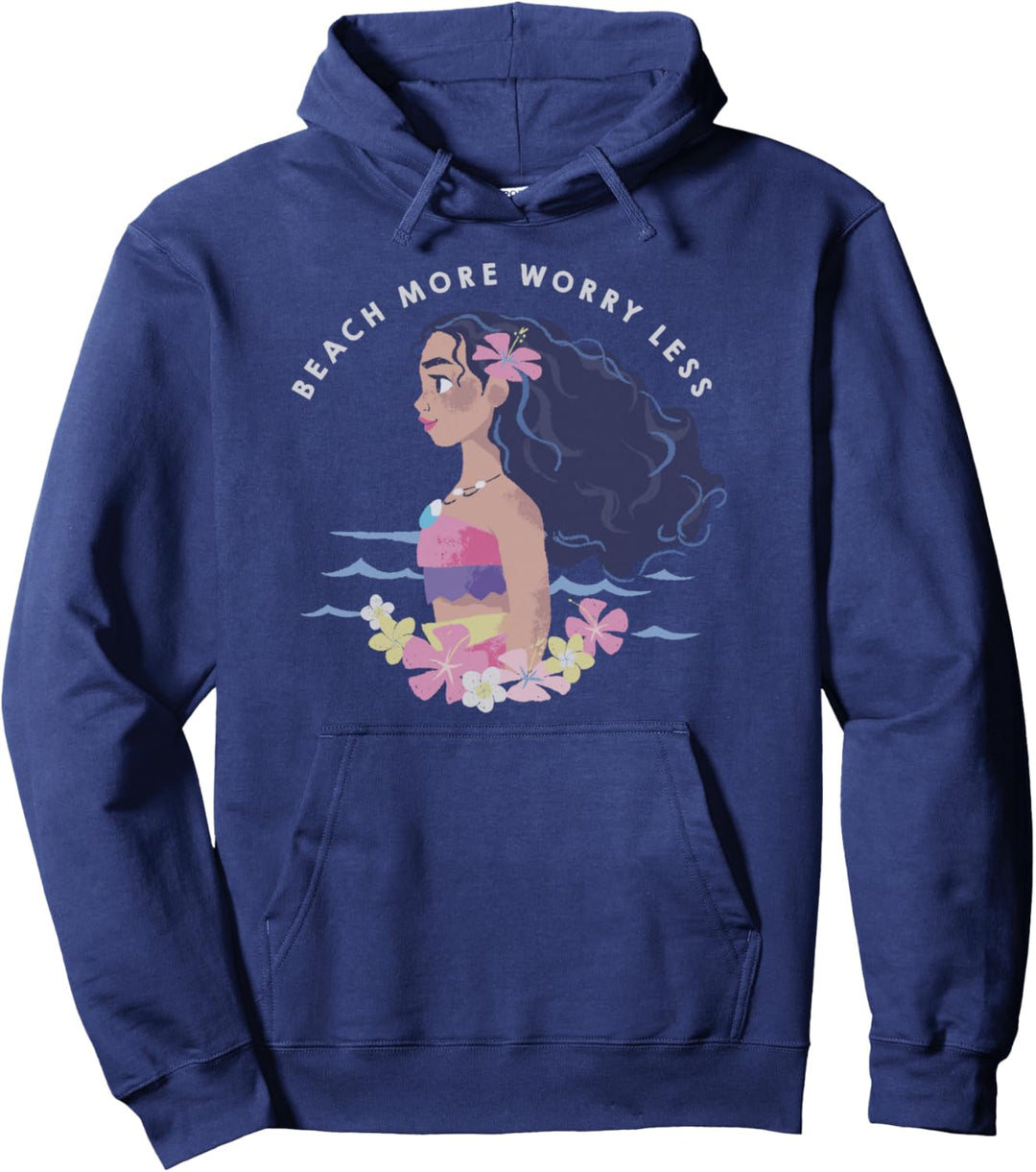 Disney Moana Beach More Text Poster Pullover Hoodie