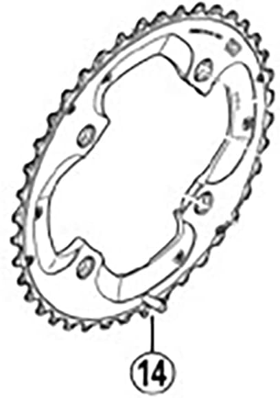 Shimano Chainring 38T-AM Deore XT FC-M785 38 zähne, 38 zähne