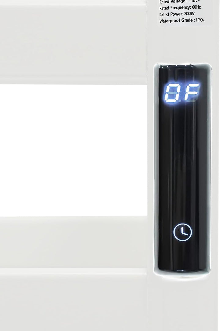 Badheizkörper Elektrisch Handtuchheizkörper mit Timer Handtuchheizung 45-65°C 180W Handtuchwärmer LE
