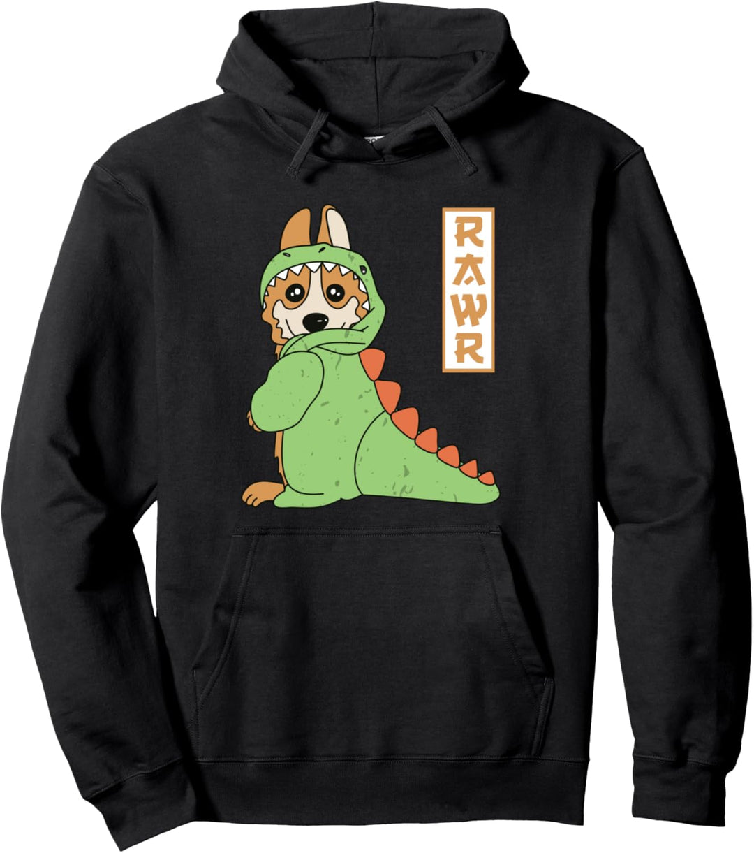 Rawr Rüde Vierbeiner Wauwau Welsh Corgi Pembroke Hund Pullover Hoodie