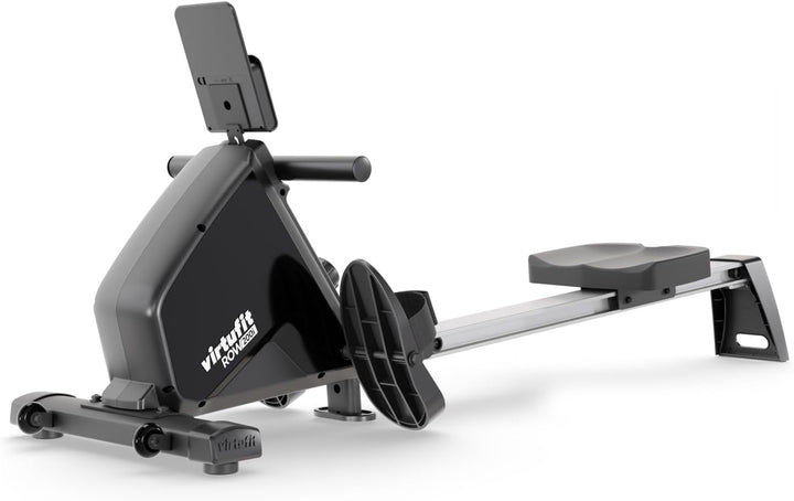 VirtuFit Row450 Rudergerät – Klappbar & Leicht – Transportrollen – Platzsparend Fitnessgerät für Zuh