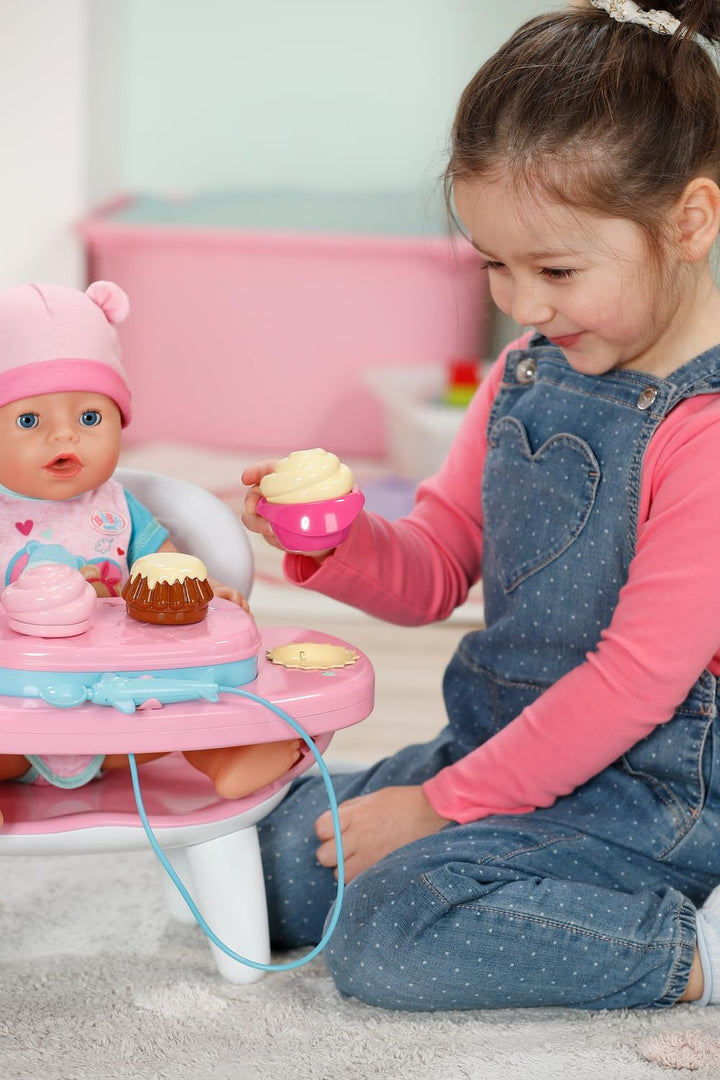 BABY born Füttertisch mit Licht- und Soundfunktion, mit über 10 verschiedenen Gerichten und Getränke