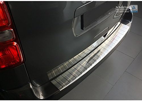 Avisa Edelstahl Heckstossstangenschutz kompatibel mit Citroën Spacetourer/Peugeot Traveller/Peugeot