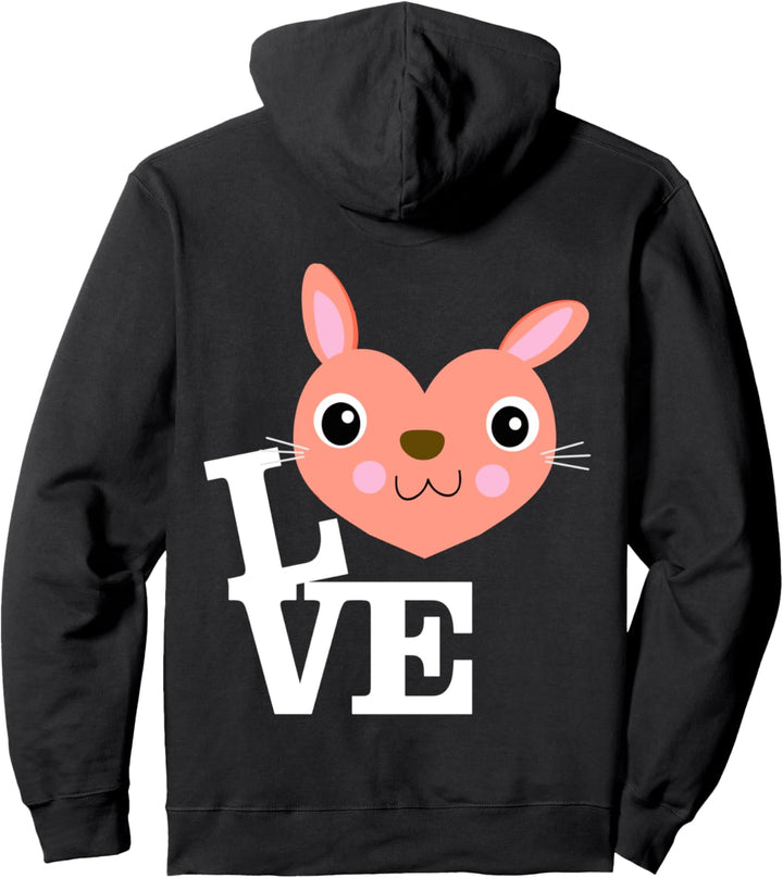Ich liebe Kaninchen Pullover Hoodie