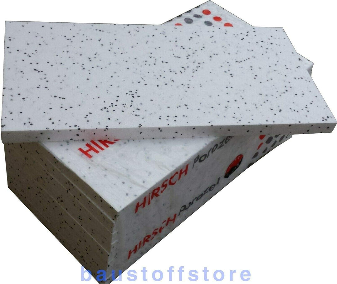 HIRSCH Porozell Wärme-Dämmplatte EPS 035 DEO dm 100, Stärke 10 mm, Paket a 24,00 m² (48 St.)