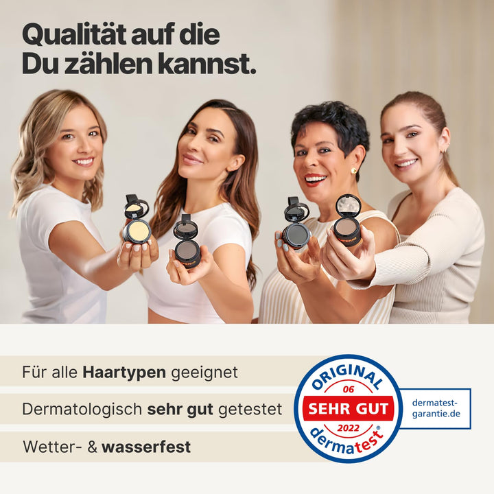 IMPERIO Ansatzpuder - Haar Concealer zur Haarverdichtung für Frauen und Männer, wasserfestes Haar Ma