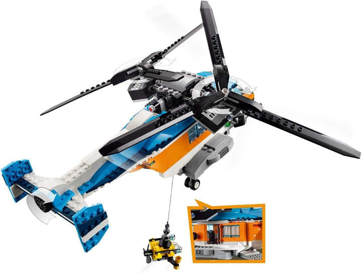 LEGO 31096 Creator 3-in-1 Set: Doppelrotor-Hubschrauber, Jet oder Luftkissenboot