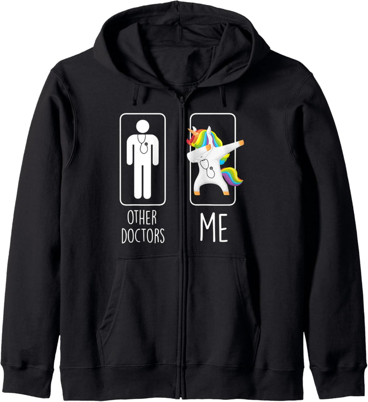 Other Doctors Me Einhorn Dabbing Geschenk Männer Frauen Kapuzenjacke
