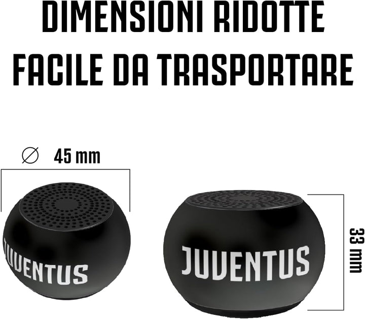 TECHMADE Juventus On-Ear-Kopfhörer mit Mikrofon und AUX-Kabel – zusammenklappbares Design Weiss/Schw