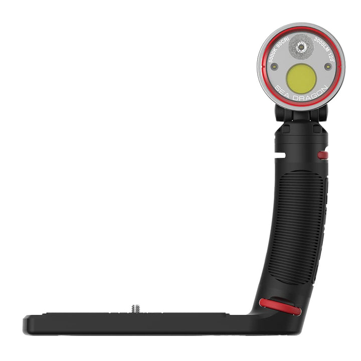 SeaLife Sea Dragon 3000SF Pro Dual Beam (SL679) LED-Licht-Set (Griff und Ablage), LED-Licht-Set (Gri