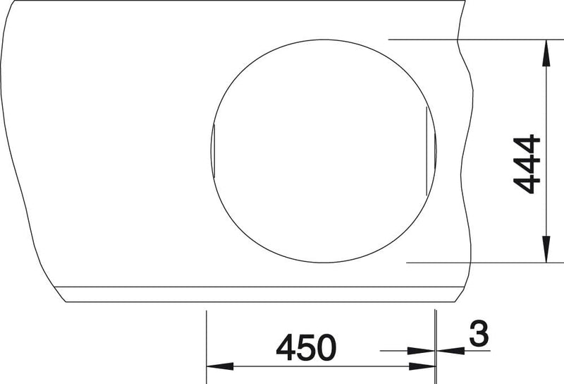 BLANCO RONDOSOL | Edelstahl | Einbauart: Einbau von Oben & Unterbau | ohne Ablauffernbedienung | 45e