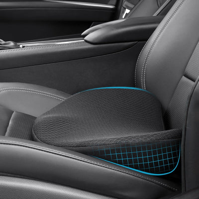 OLYDON Keilkissen Auto, Memory Foam Sitzkissen Auto, Schmerzlinderung, Verbesserung Beim Sitzen, Sit