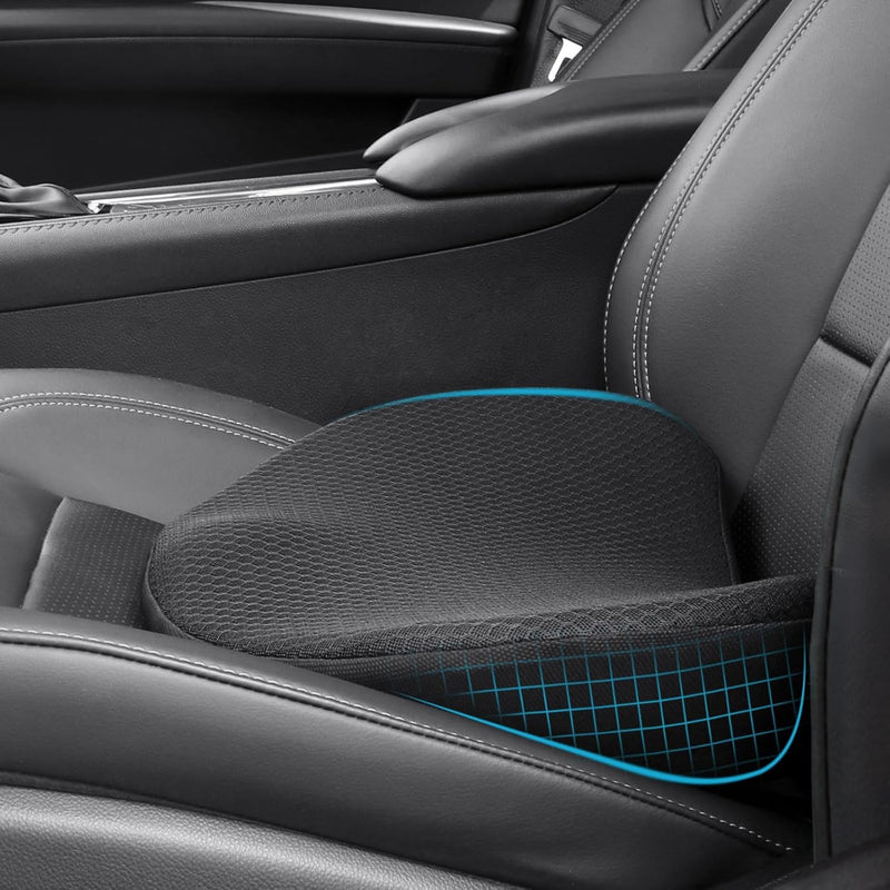 OLYDON Keilkissen Auto, Memory Foam Sitzkissen Auto, Schmerzlinderung, Verbesserung Beim Sitzen, Sit